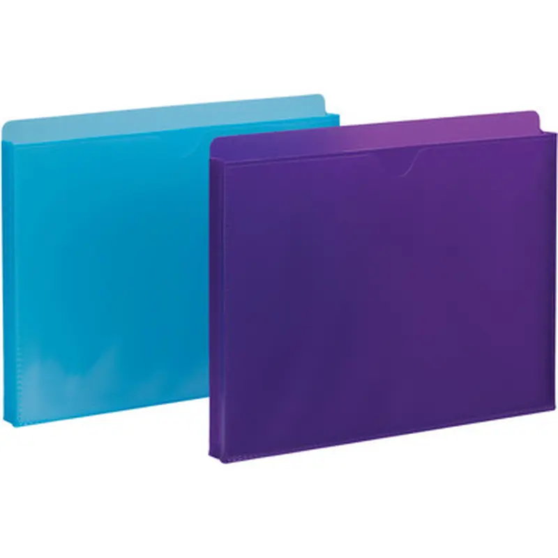 Smead 89611 Poly Expanding Jackets with Clear Sleeve