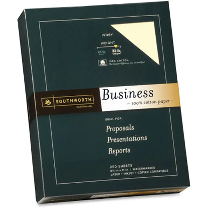 Southworth JD18IC 100% Cotton Business Paper