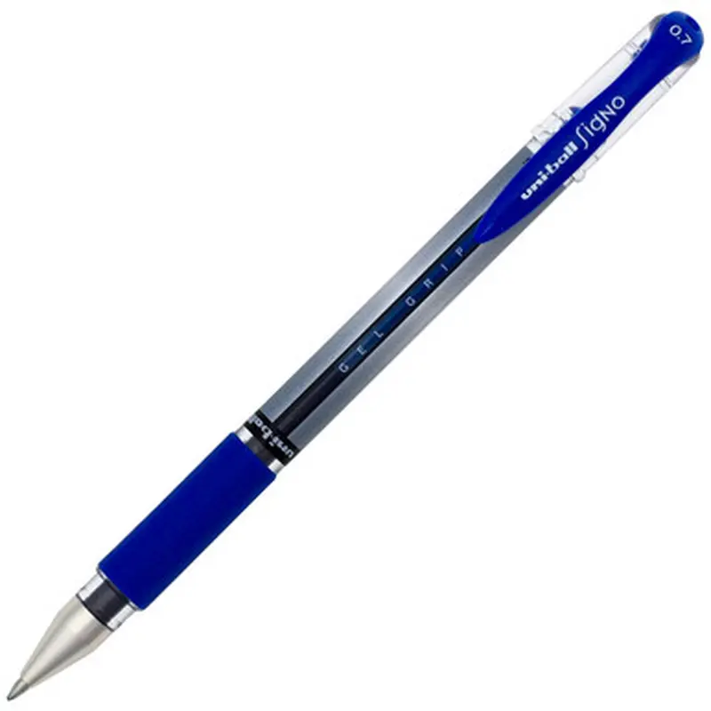 Uni-ball Signo 0.7 Gel Grip Pen 65451, Blue Uni Super Ink