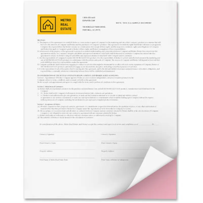 Xerox 3R12375 Bold Digital 2-part Carbonless Paper
