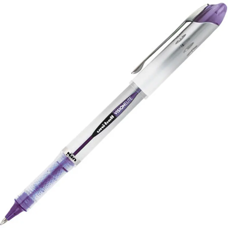 Uni-ball Vision Elite 69025 Rollerball Pen, 0.8mm Bold Point, Violet Uni Super Ink