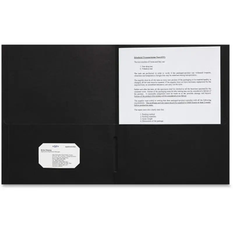 Sparco 78546 2-pocket Leatherette Portfolio