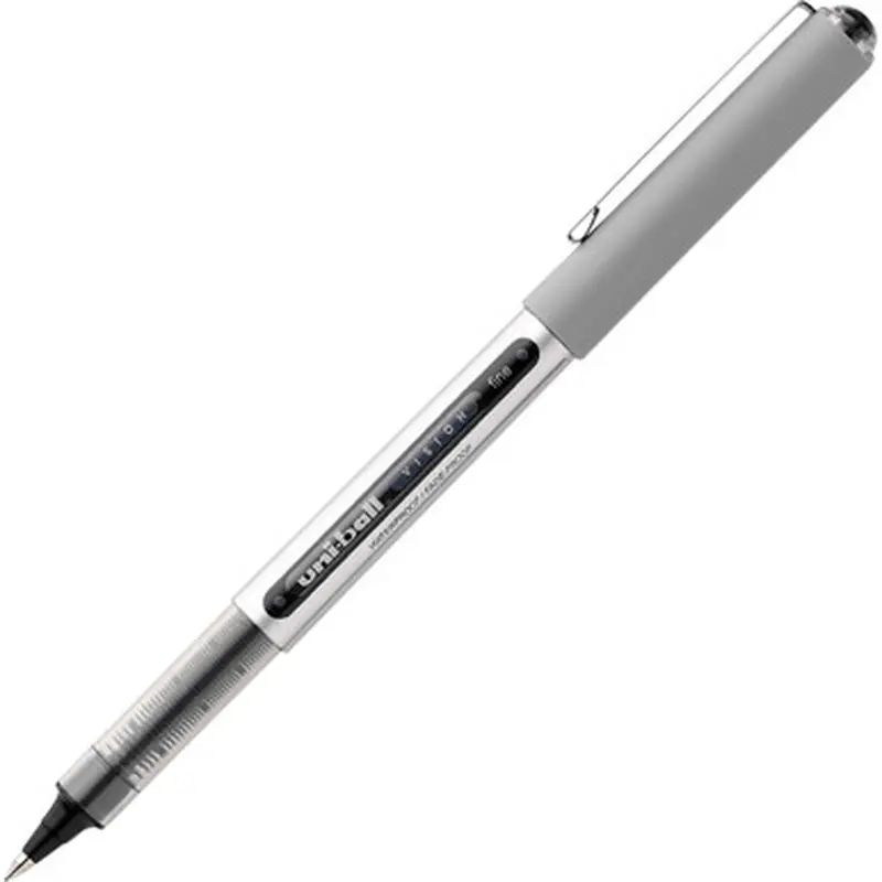 Uniball Vision 60126 Rollerball Pen, 0.7mm Fine Point, Black Uni Super Ink