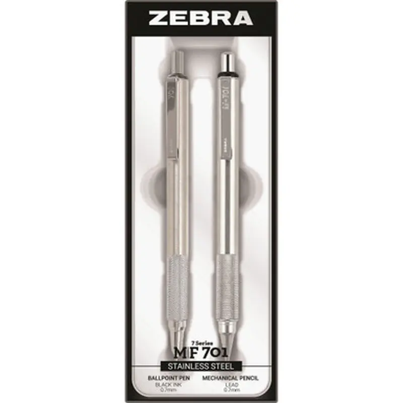 Zebra Pen 10519 M/F-701 Pen and Mechanical Pencil Gift Set