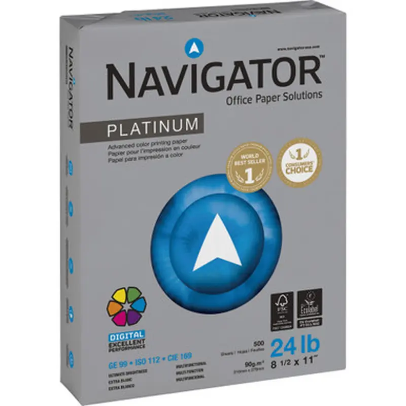 Navigator NPL11245R Platinum Superior Productivity Multipurpose Paper - Silky Touch
