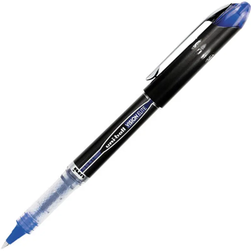 UniBall Vision Elite 69021 Rollerball Pen, 0.5mm Micro Point, Blue Uni Super Ink