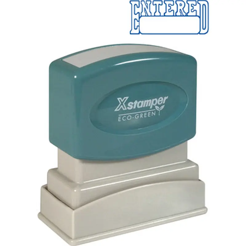 Xstamper 1205 ENTERED Open Space Title Stamp