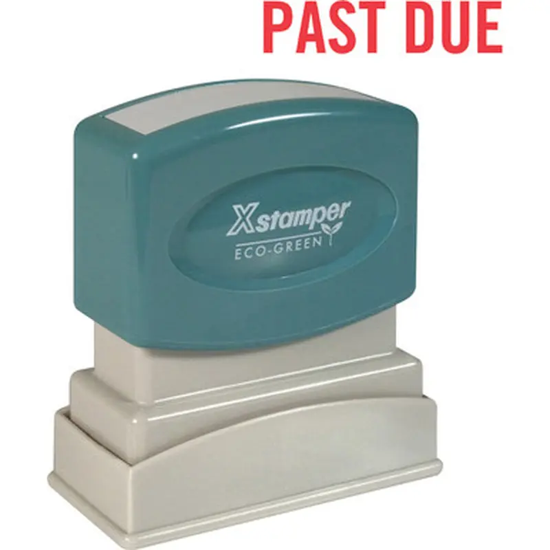 Xstamper 1362 PAST DUE Title Stamp