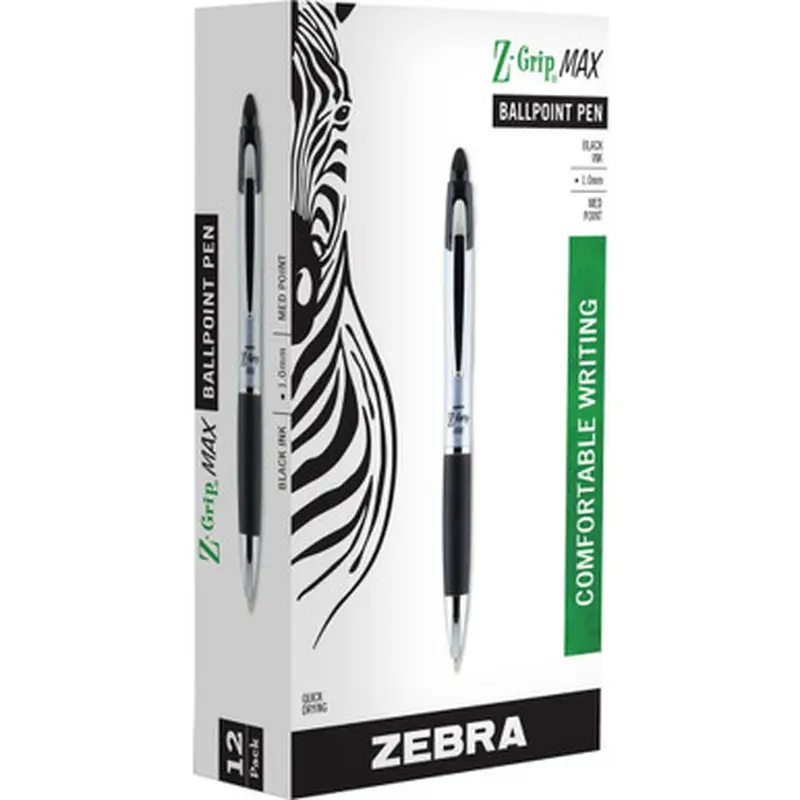 Zebra Pen 22410 Z-grip Max Retractable Ballpoint Pens