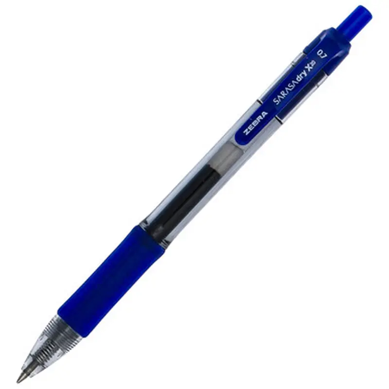 Zebra Sarasa dry X20 0.7 46820 Blue Gel Ink Medium Point Retractable Pen