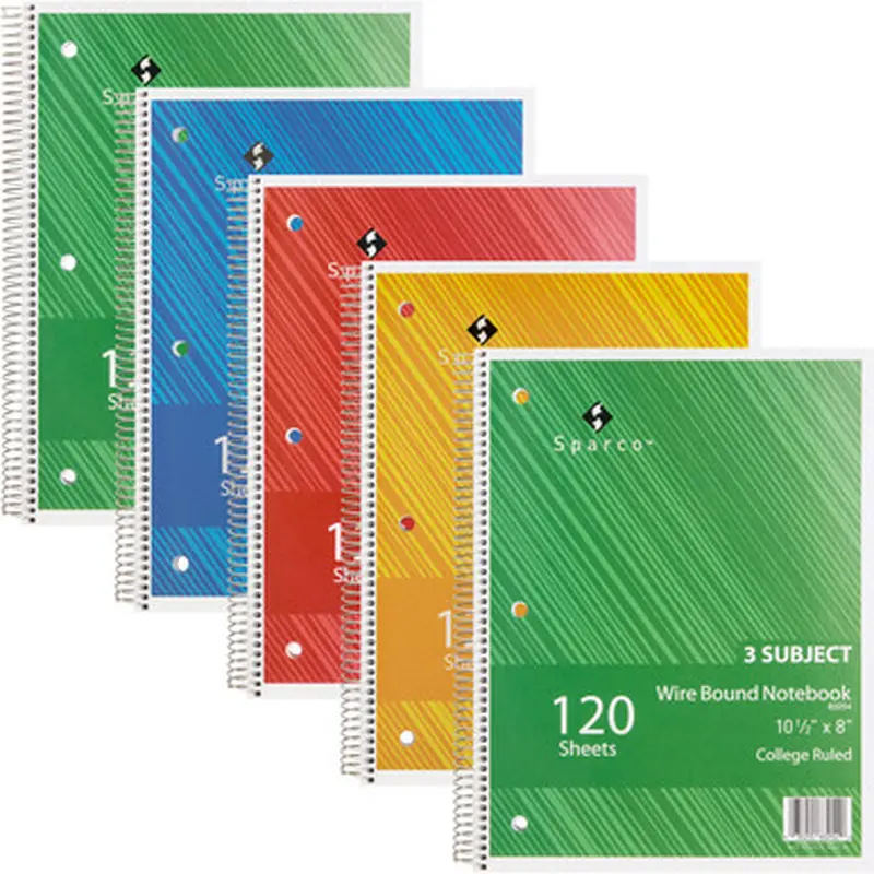 Sparco 83254BD Wire Bound College Ruled Notebook