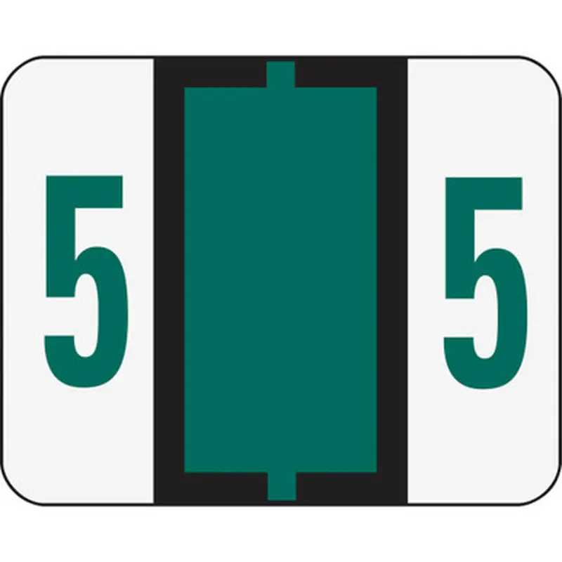 Smead 67375 BCCRN Bar-Style Color-Coded Labels