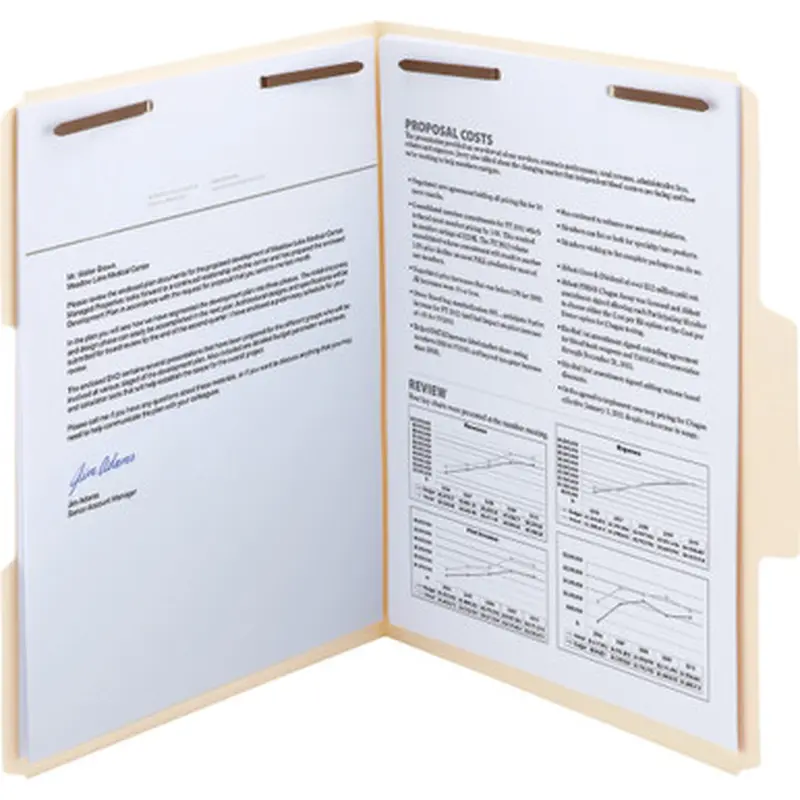 Smead 14545 SuperTab Fastener Heavyweight File Folders