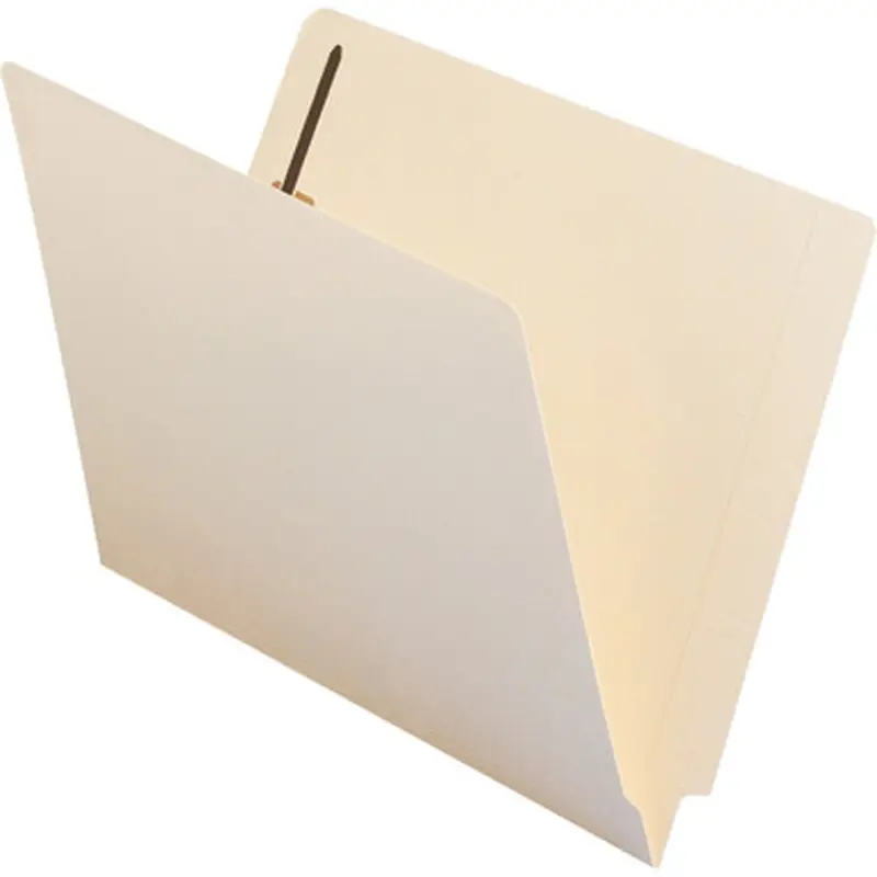 Smead 34160 100% Recycled End Tab Fastener Folder with Shelf-Master Reinforced Tab