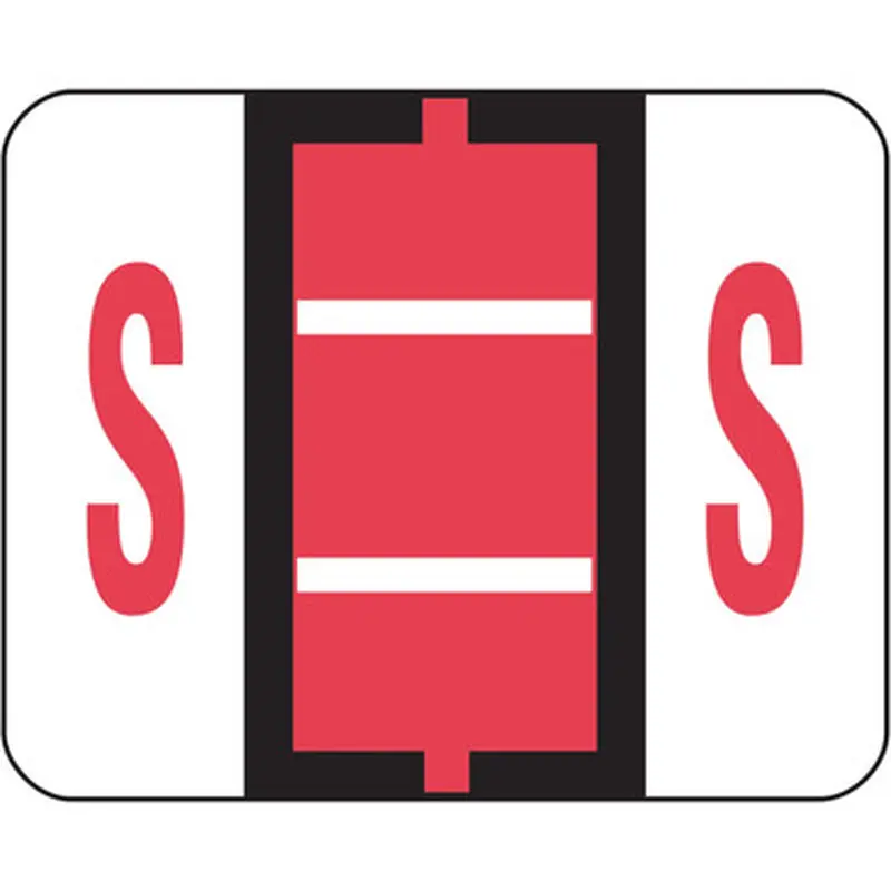 Smead 67089 BCCR Bar-Style Color-Coded Labels