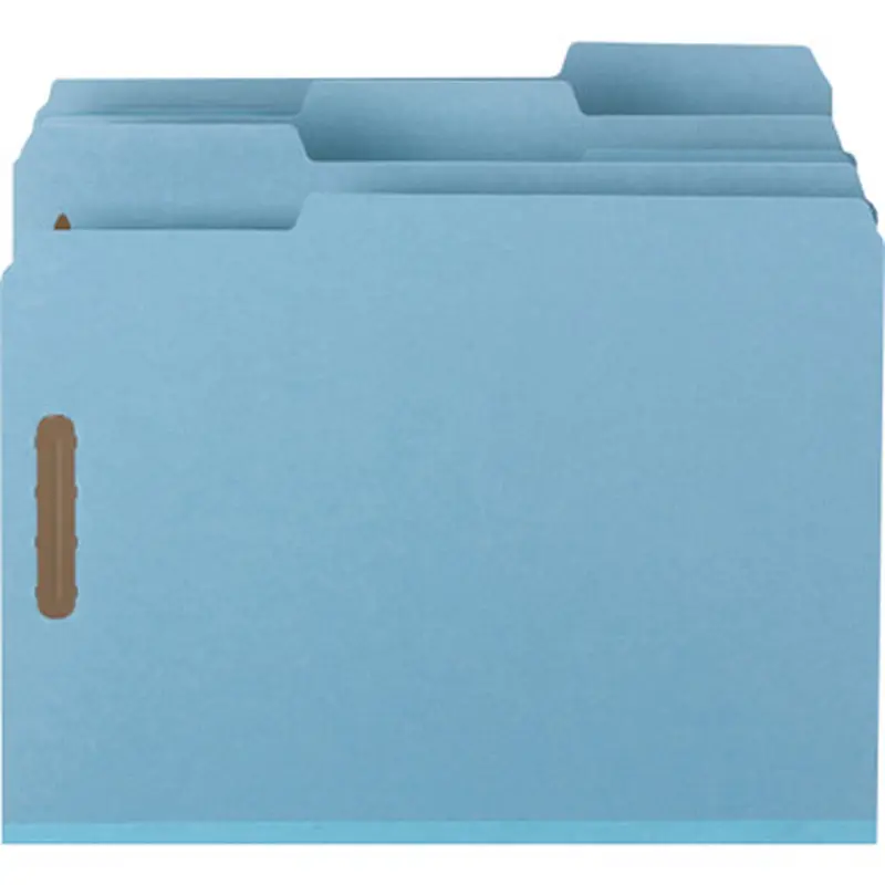 Smead 15000 100% Recycled Fastener File Folders