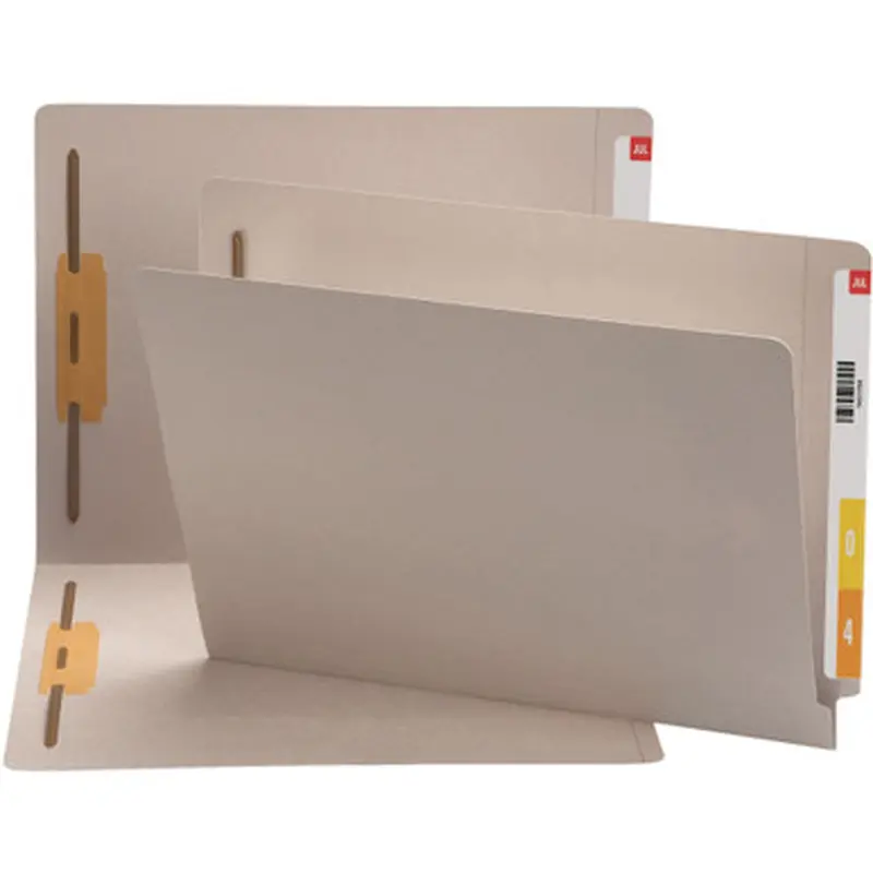Smead 25849 End Tab Fastener File Folders with Shelf-Master Reinforced Tab