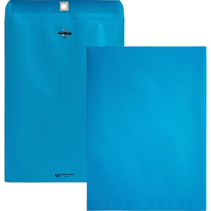 Quality Park 38737 Brightly Colored 9x12 Clasp Envelopes