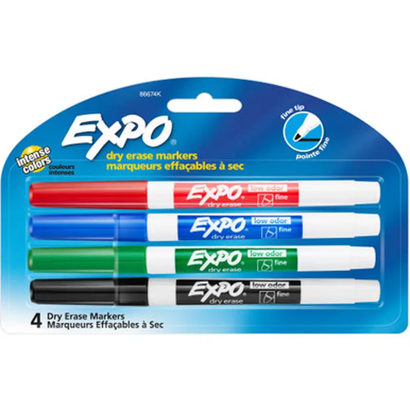 EXPO 86674K Low-Odor Dry-erase Markers
