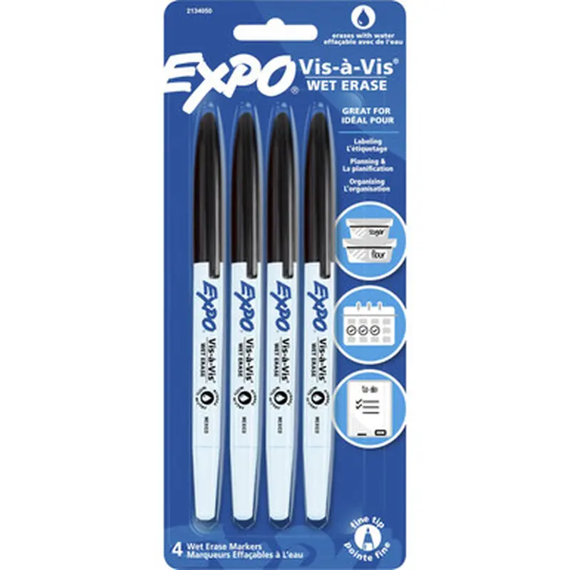 Expo 2134050 Vis-A-Vis Wet-Erase Markers
