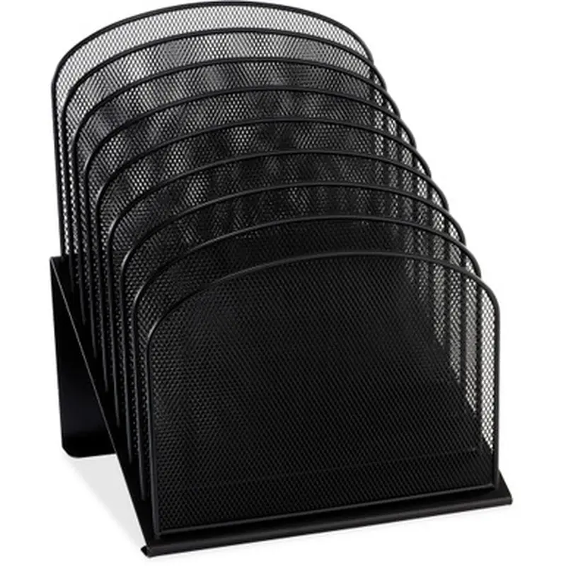 Safco 3258BL Onyx Wire Mesh Desktop Organizer