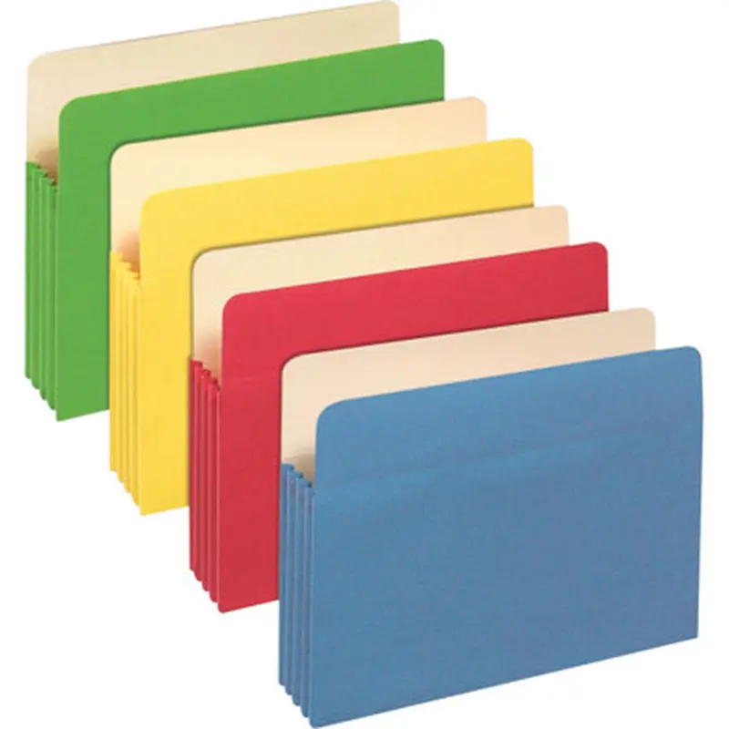 Pendaflex 1524E ASST 3-1/2&quot Expansion Colored File Pockets