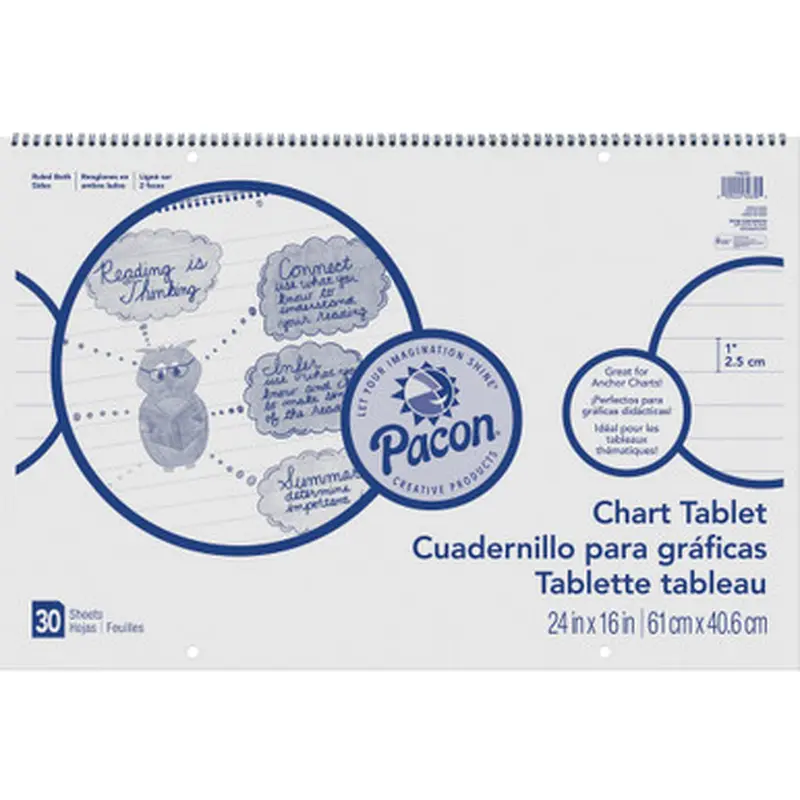 Pacon 74630 Ruled Chart Tablet