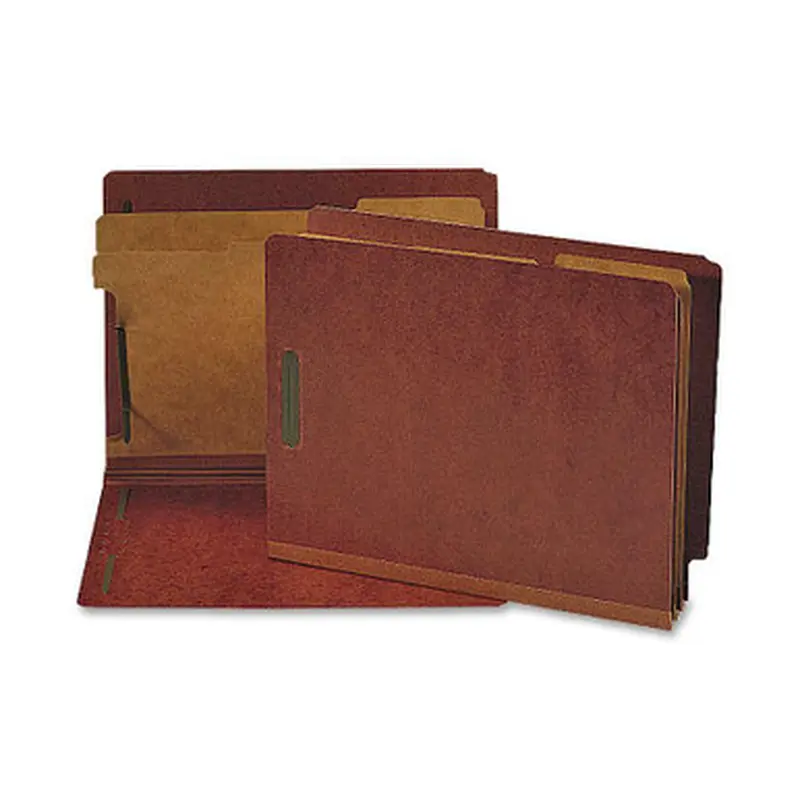 Nature Saver SP17258 2-divider Red End-tab Classification Folders