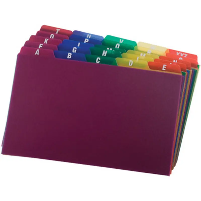 Oxford 73155 A-Z Poly Filing Index Cards