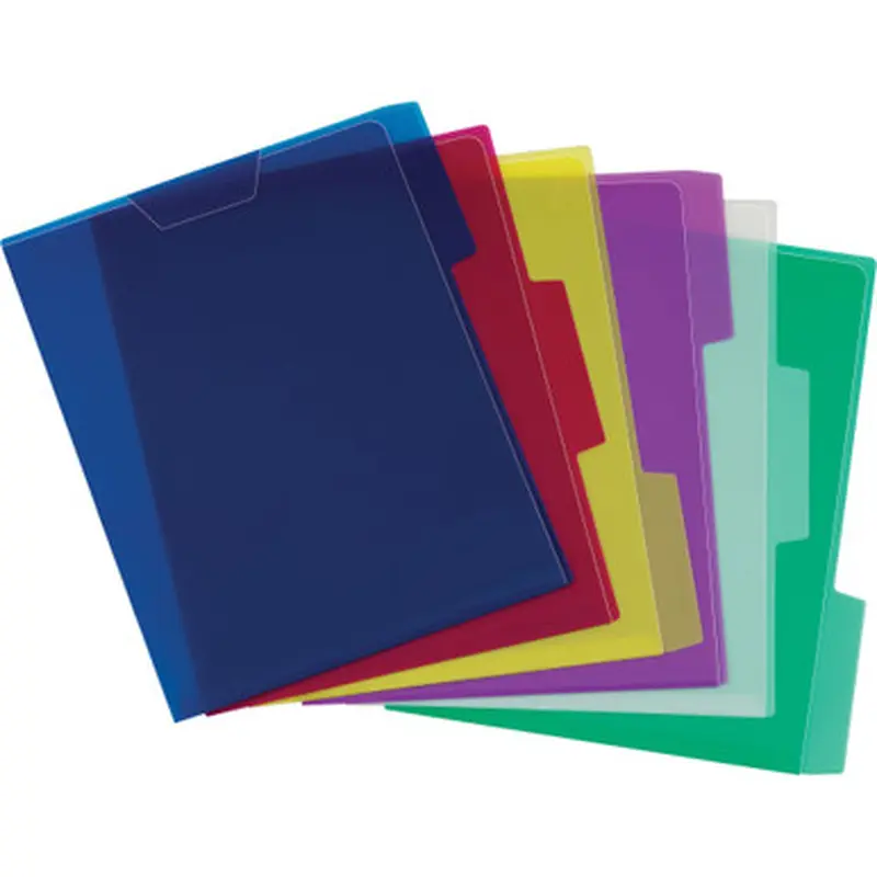 Pendaflex 52565 Poly View Folder Assorted Color Pack