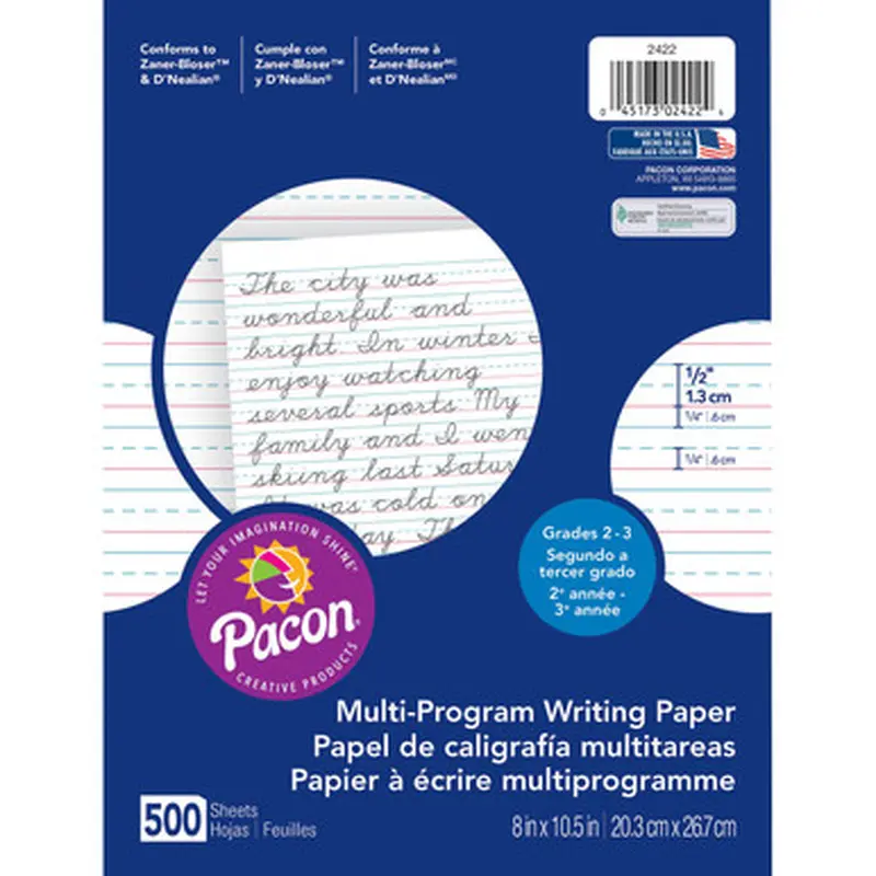 Pacon 2422 Multi-Program Handwriting Papers