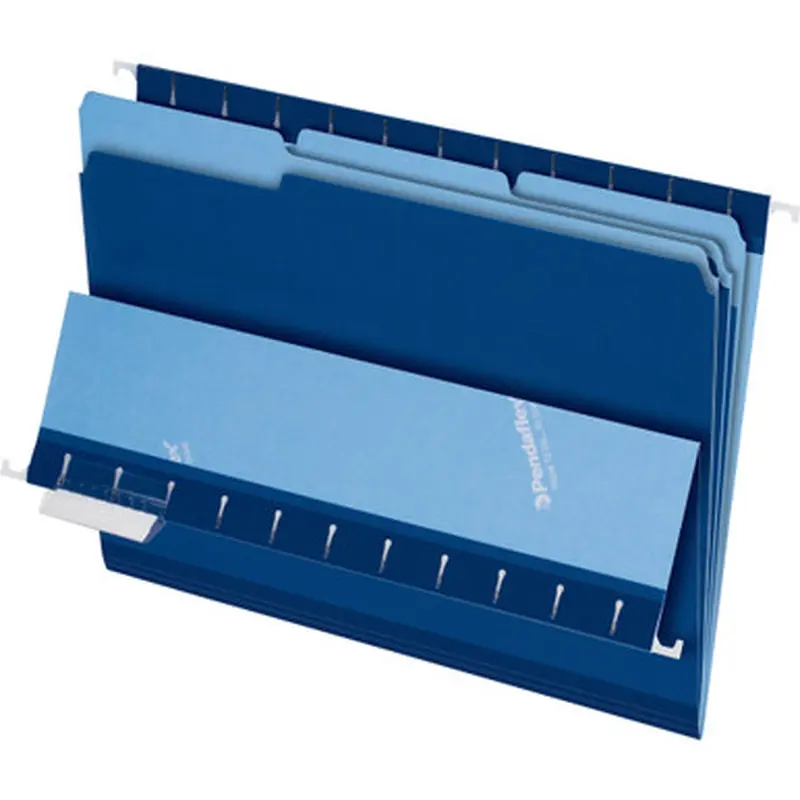 Pendaflex 4210 1/3 NAV 1/3-cut Tab Color-coded Interior Folders