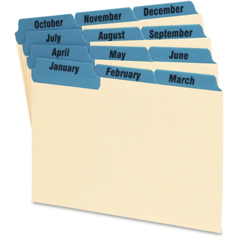 Oxford 04613 Laminated Tab Index Card Guides