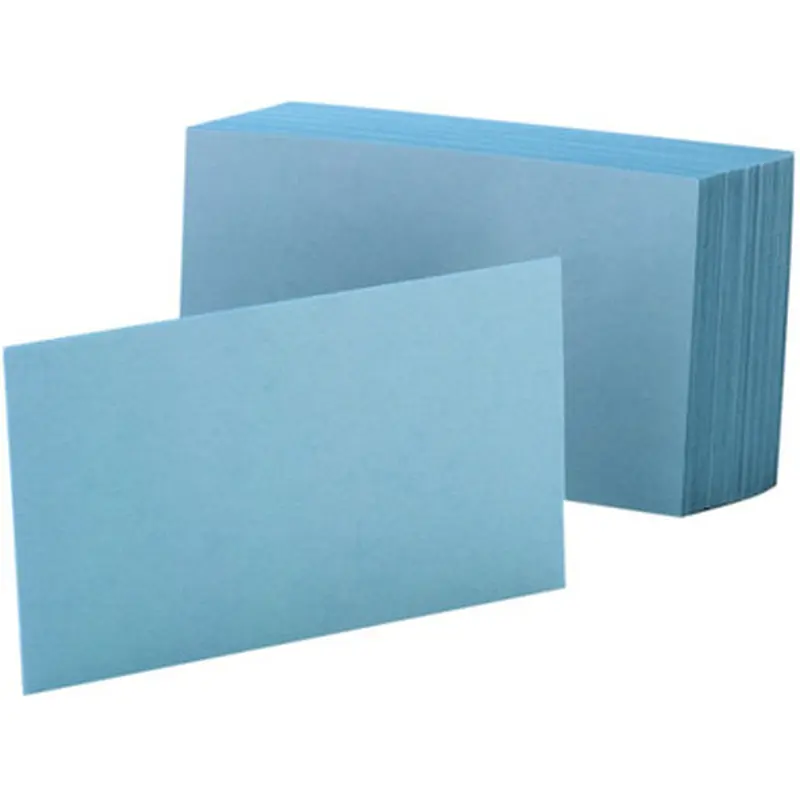 Oxford 7420BLU Colored Blank Index Cards