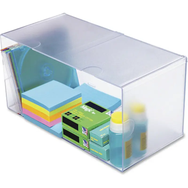Deflecto 350501 Stackable Cube Organizer