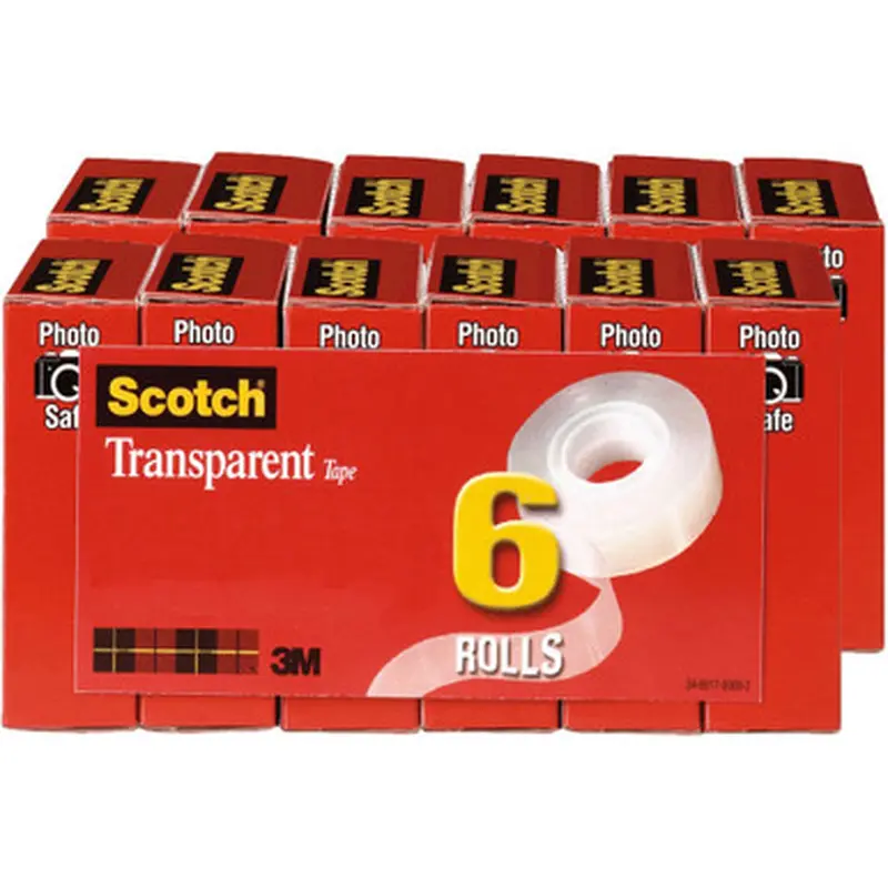 Scotch 6006PKBD Transparent Tape - 3/4&quotW