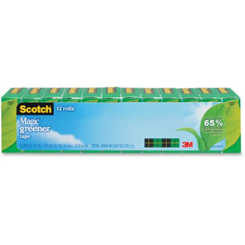 Scotch 81212P 3/4&quotW Magic Greener Tape Rolls