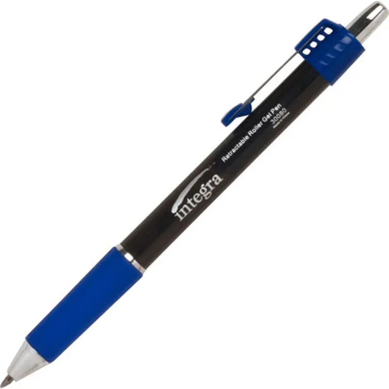 Integra 30080 Retractable Roller Gel Pen with Metal Clip