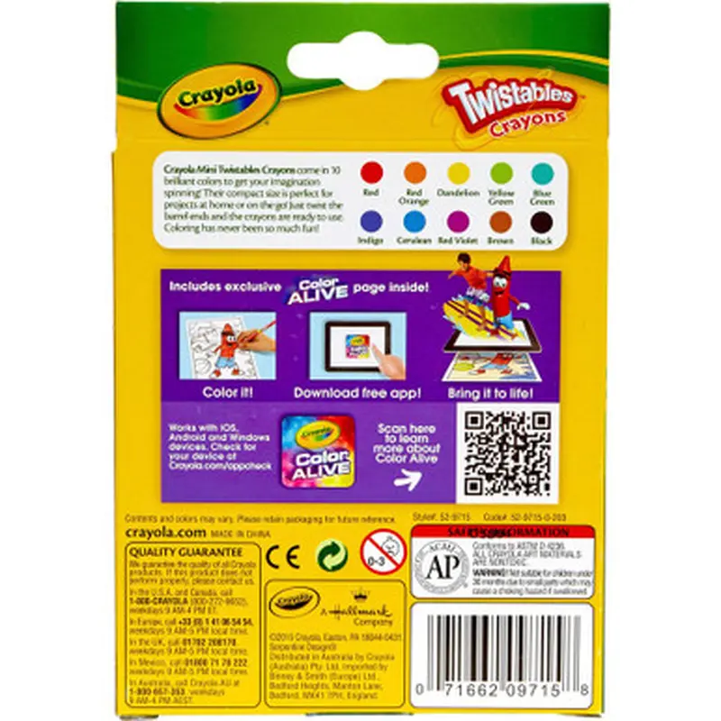 Crayola 529715 Mini Twistables Crayons