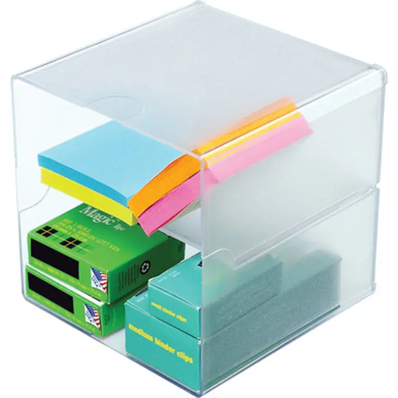 Deflecto 350701 Stackable Cube Organizer