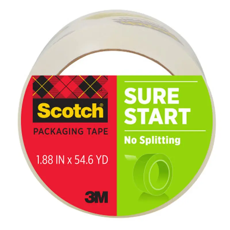 Scotch 3450 Sure Start Packaging Tape, 2.8 Mil, 1.88 x 54.6&quot