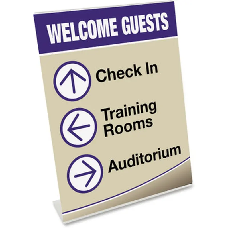 Deflecto 69701 Classic Image Slanted Sign Holder