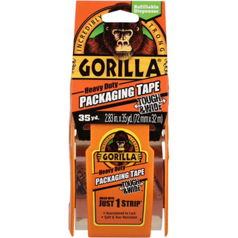 Gorilla 6045002 Heavy-Duty Tough &amp Wide Shipping/Packaging Tape