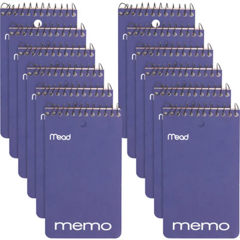 Mead 45354PK Wirebound Memo Book