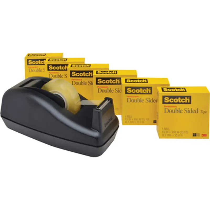 Scotch 6656PKC40 Permanent Double-Sided Tape - 1/2&quotW