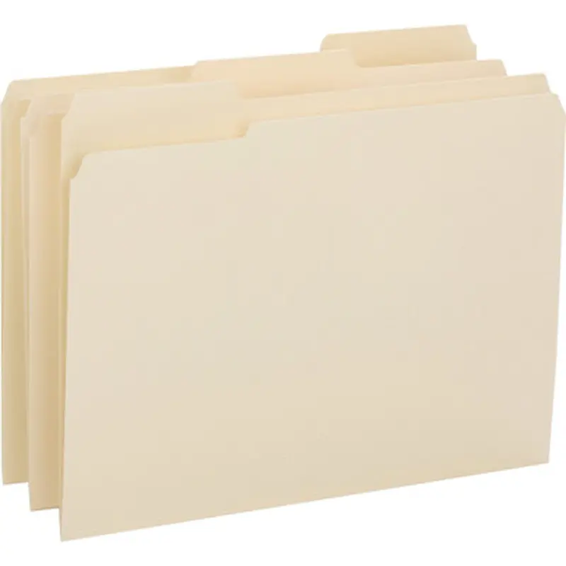 Business Source 16515 1/3-cut 1-ply Tab File Folders