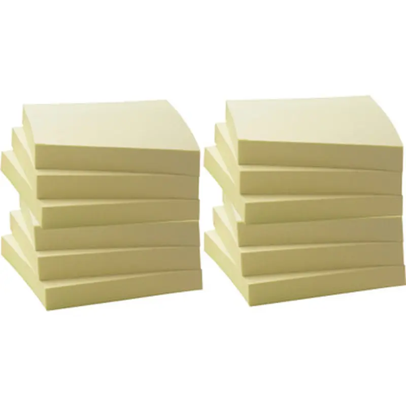 Business Source 36620 Yellow Adhesive Notes