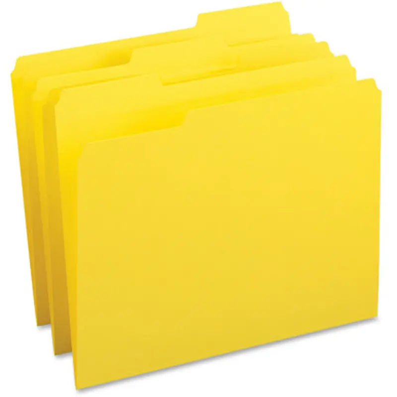 Business Source 65778 Color-coding Top-tab File Folders