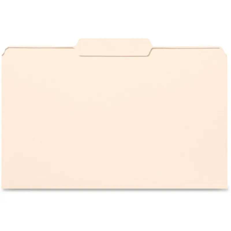 Business Source 99725 1/3-cut Tab Legal Manila File Folders