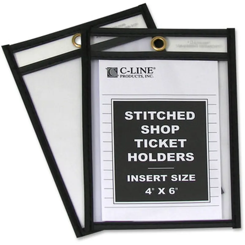 C-Line 46046 Stitched Vinyl Shop Ticket Holders